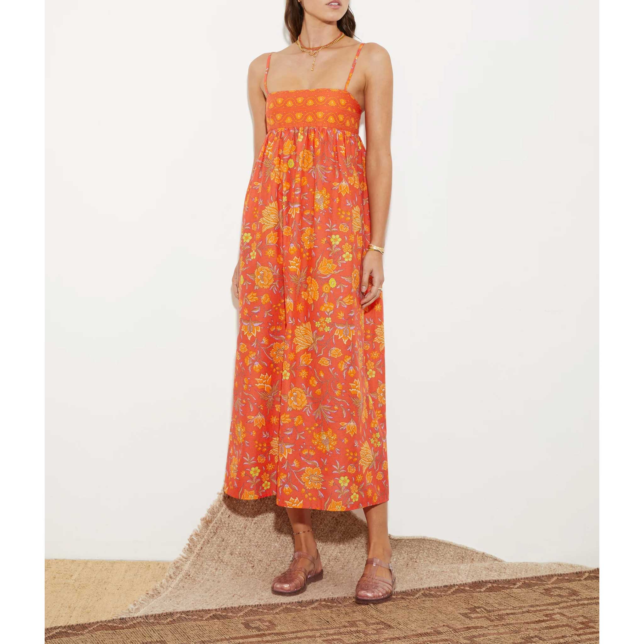 Alvita Strappy Bodice Maxi Dress