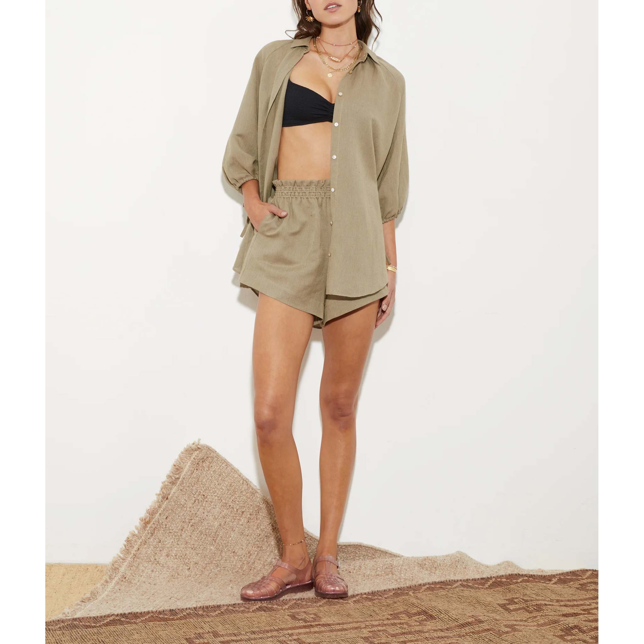 La Ponche Shirt in Olive