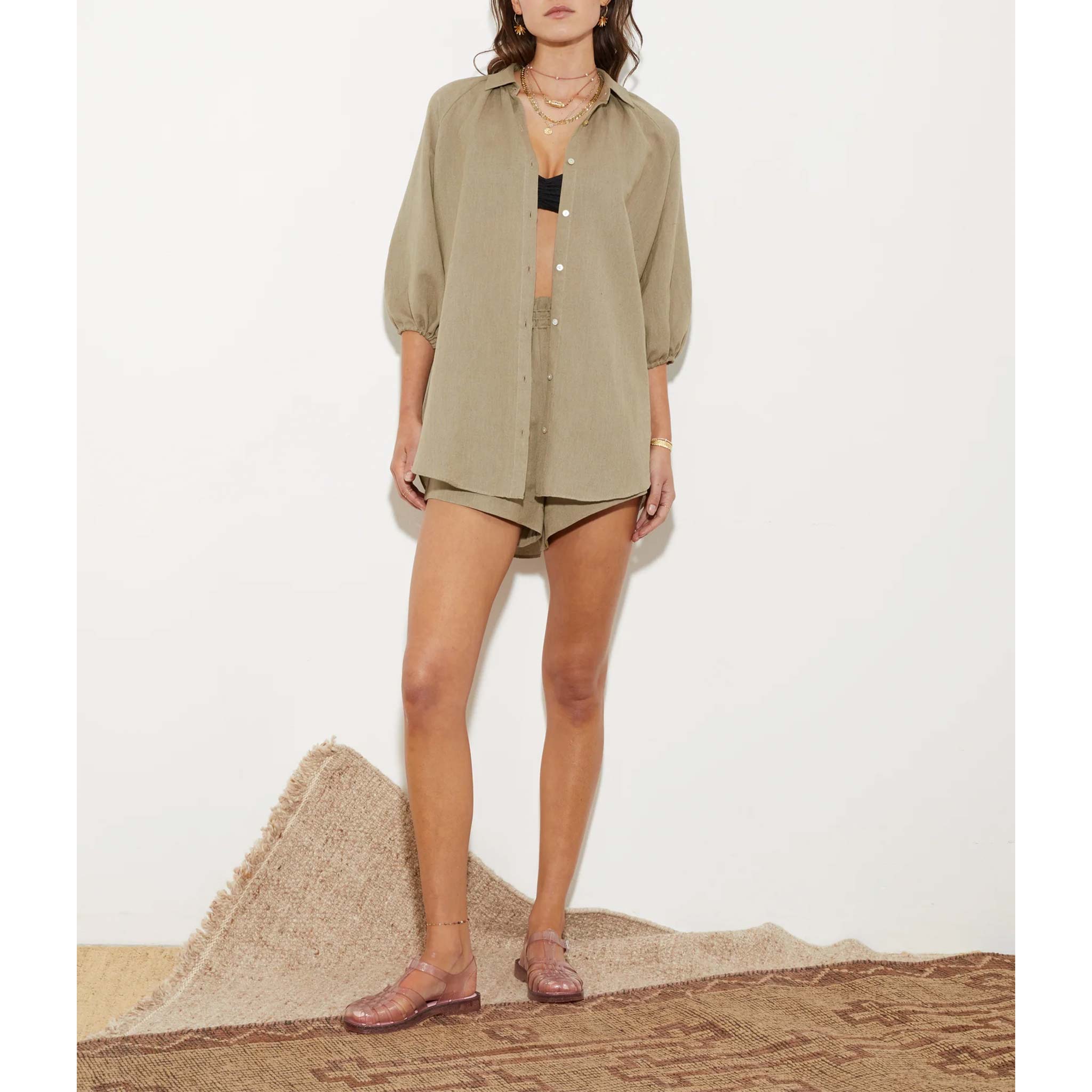 La Ponche Shirt in Olive