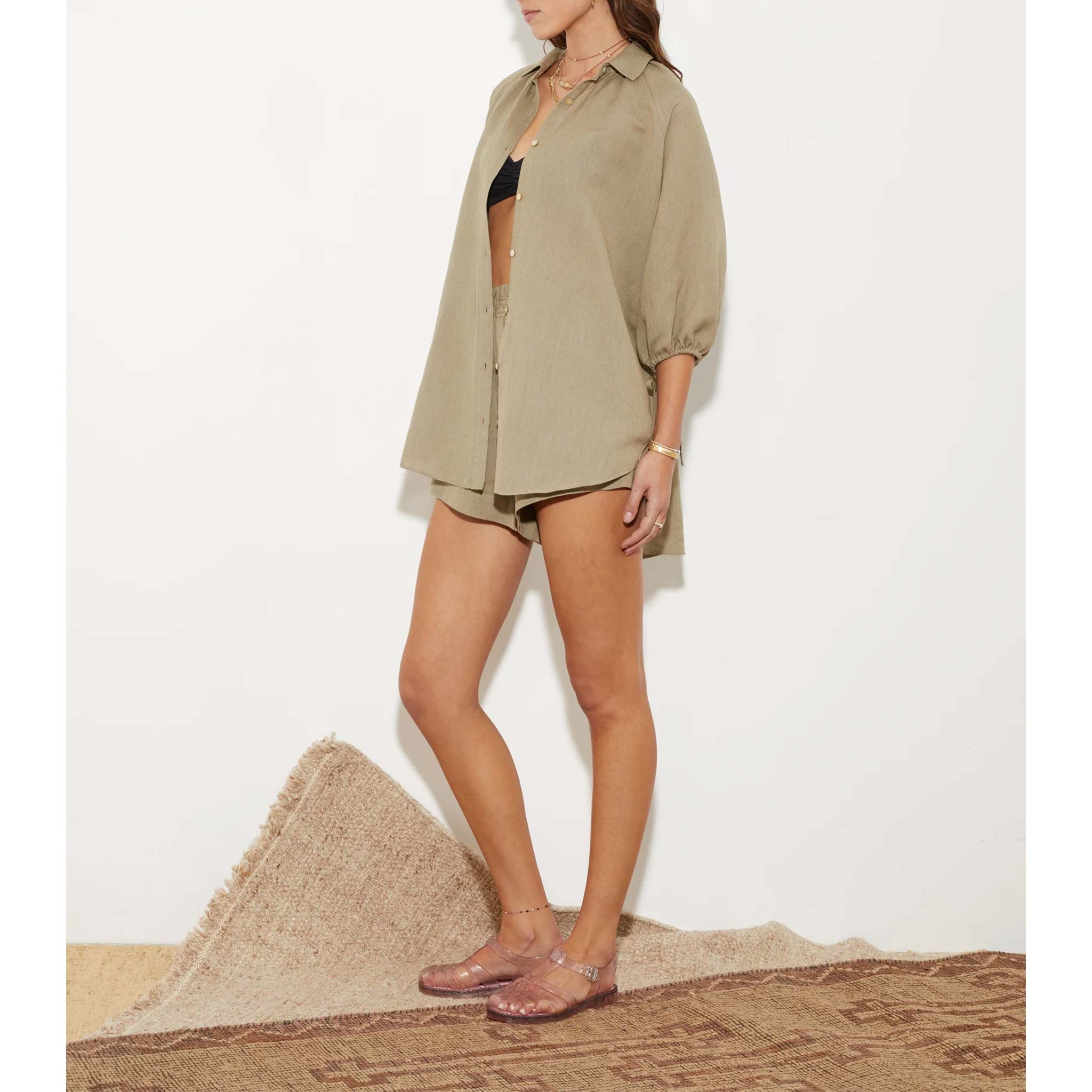 La Ponche Shirt in Olive