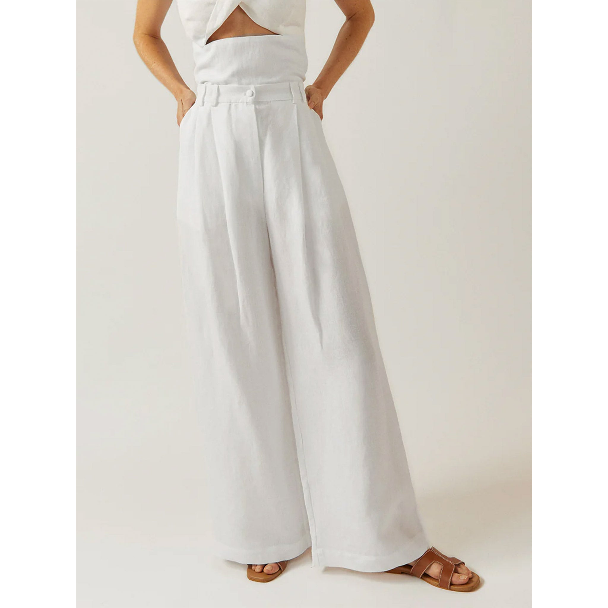 Alma Trousers in Off White