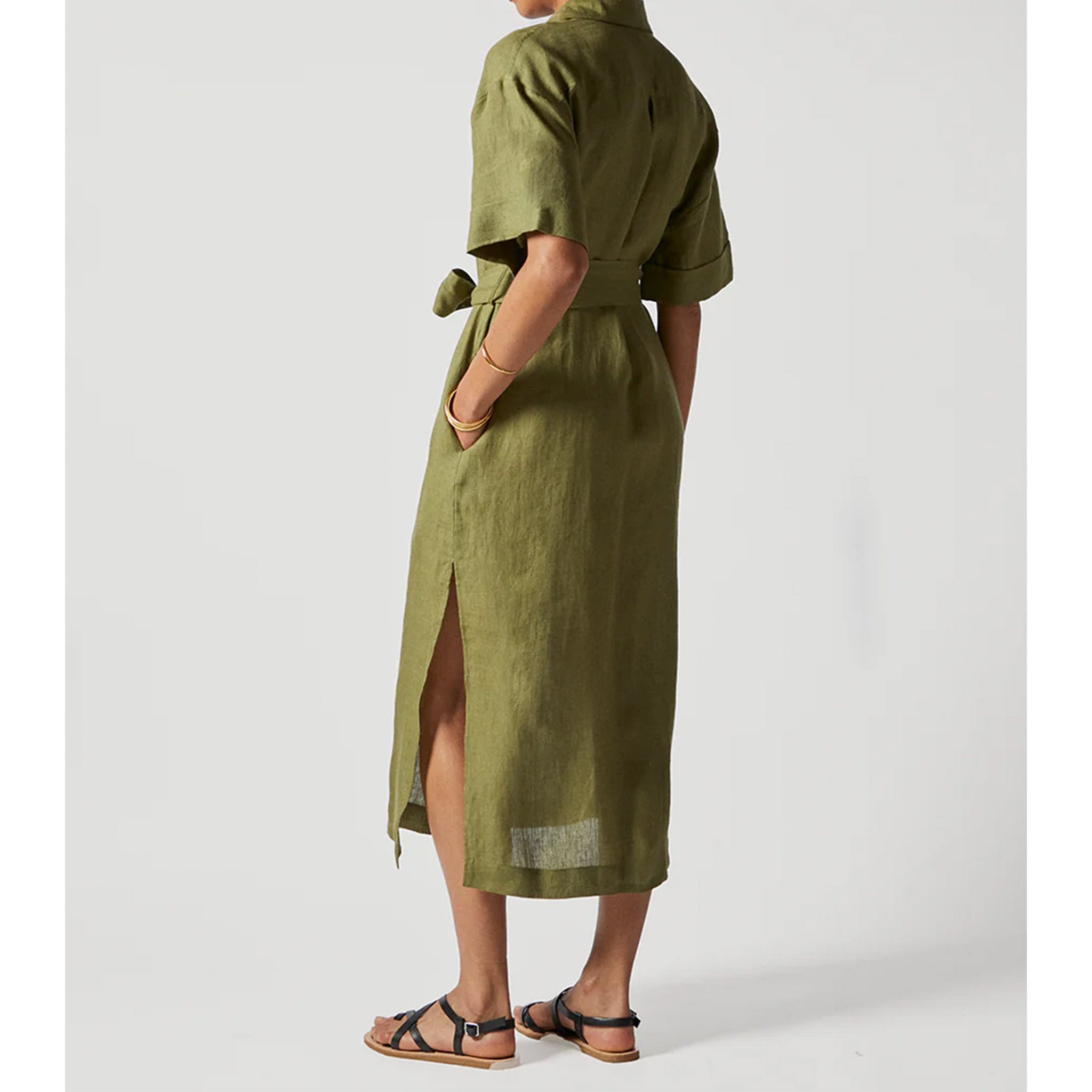 Casilda Dress in Olive