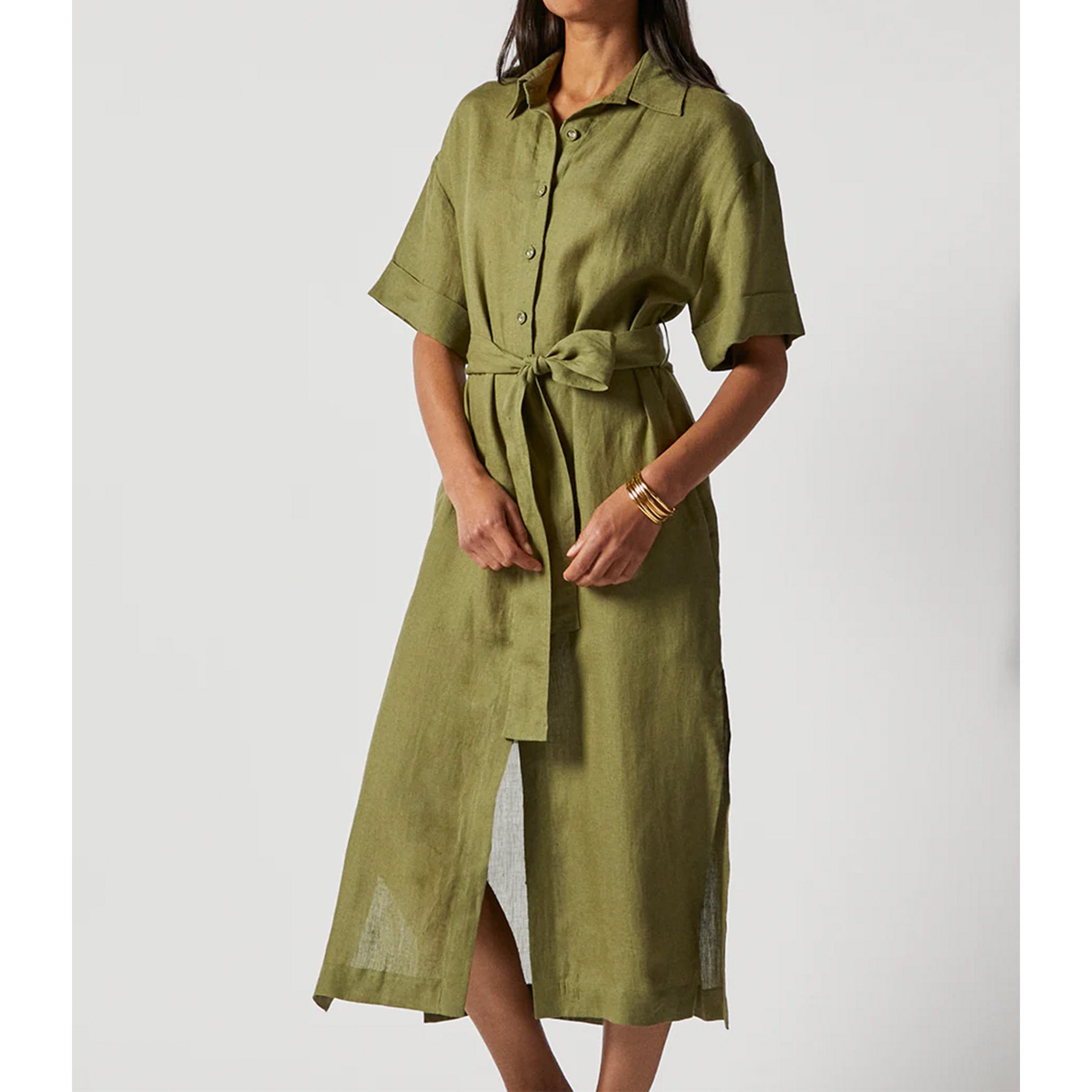 Casilda Dress in Olive