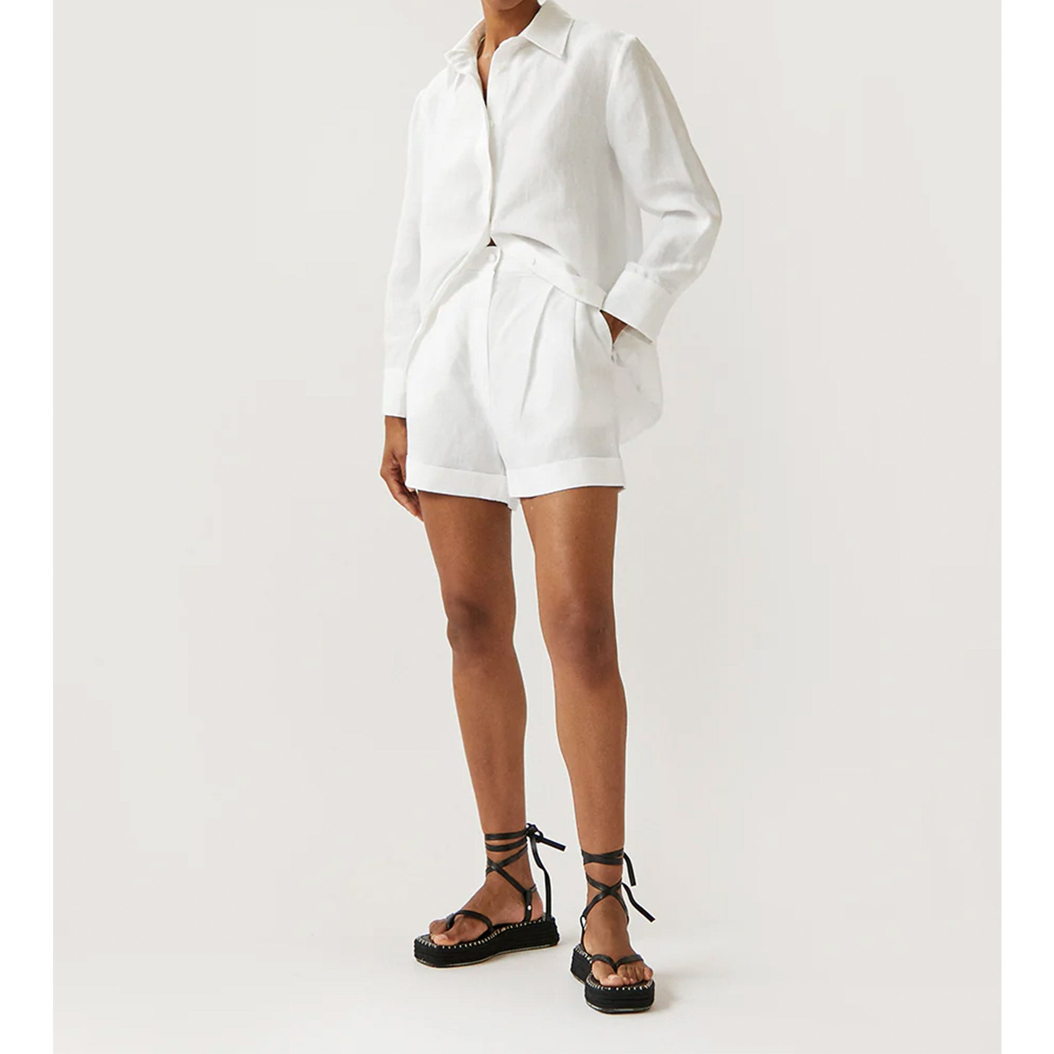 Clementina Shorts in Off White