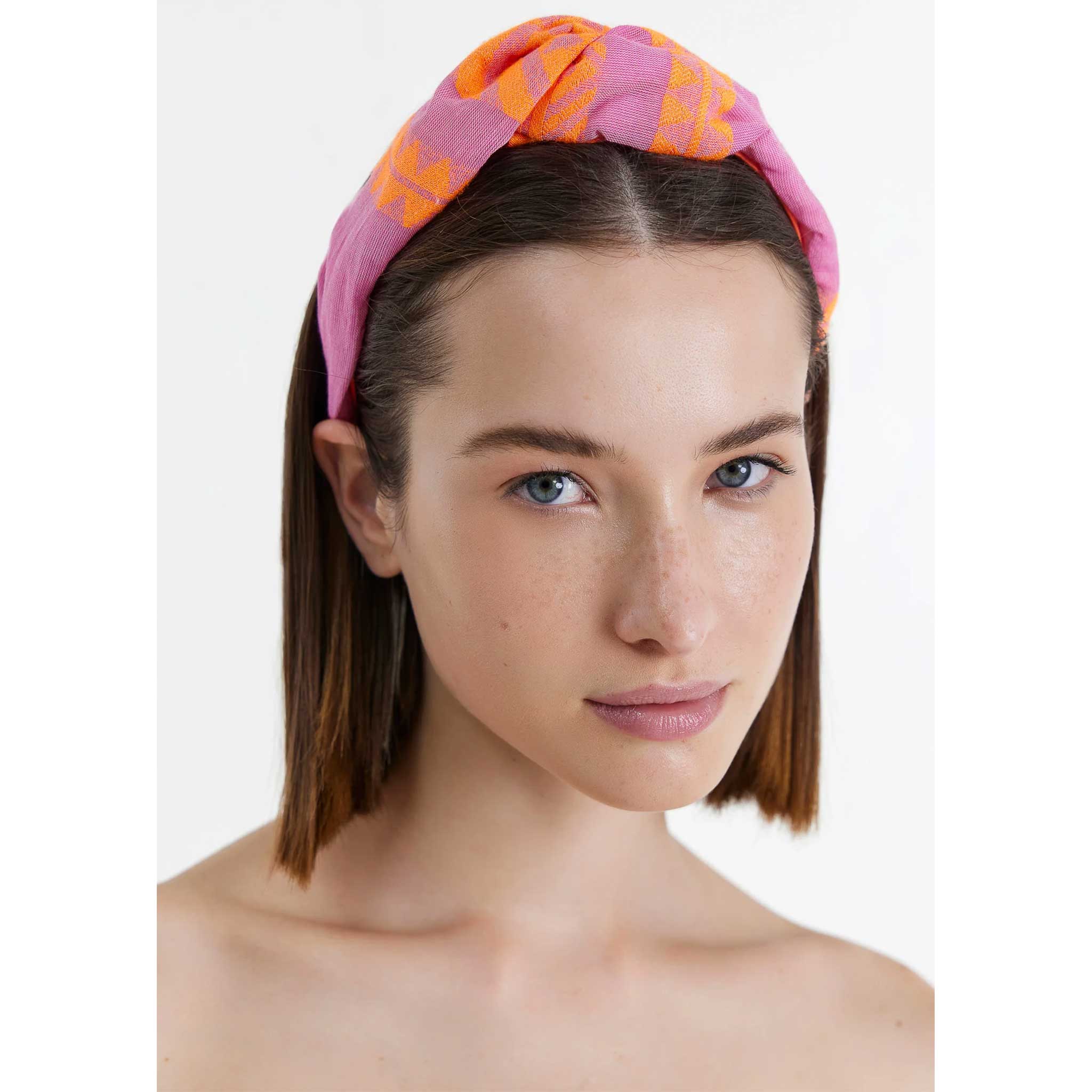 Twisted Hairband in Orange