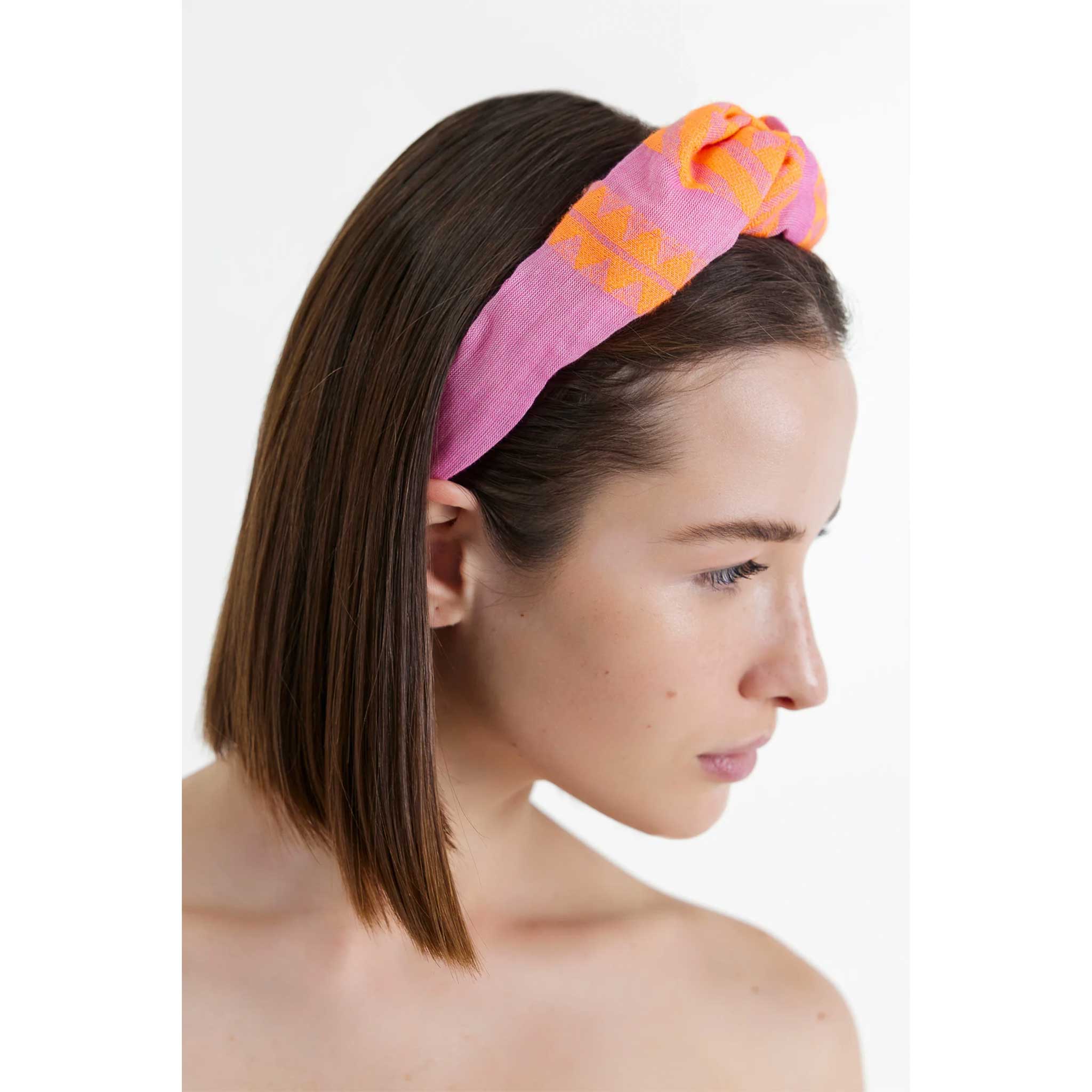 Twisted Hairband in Orange