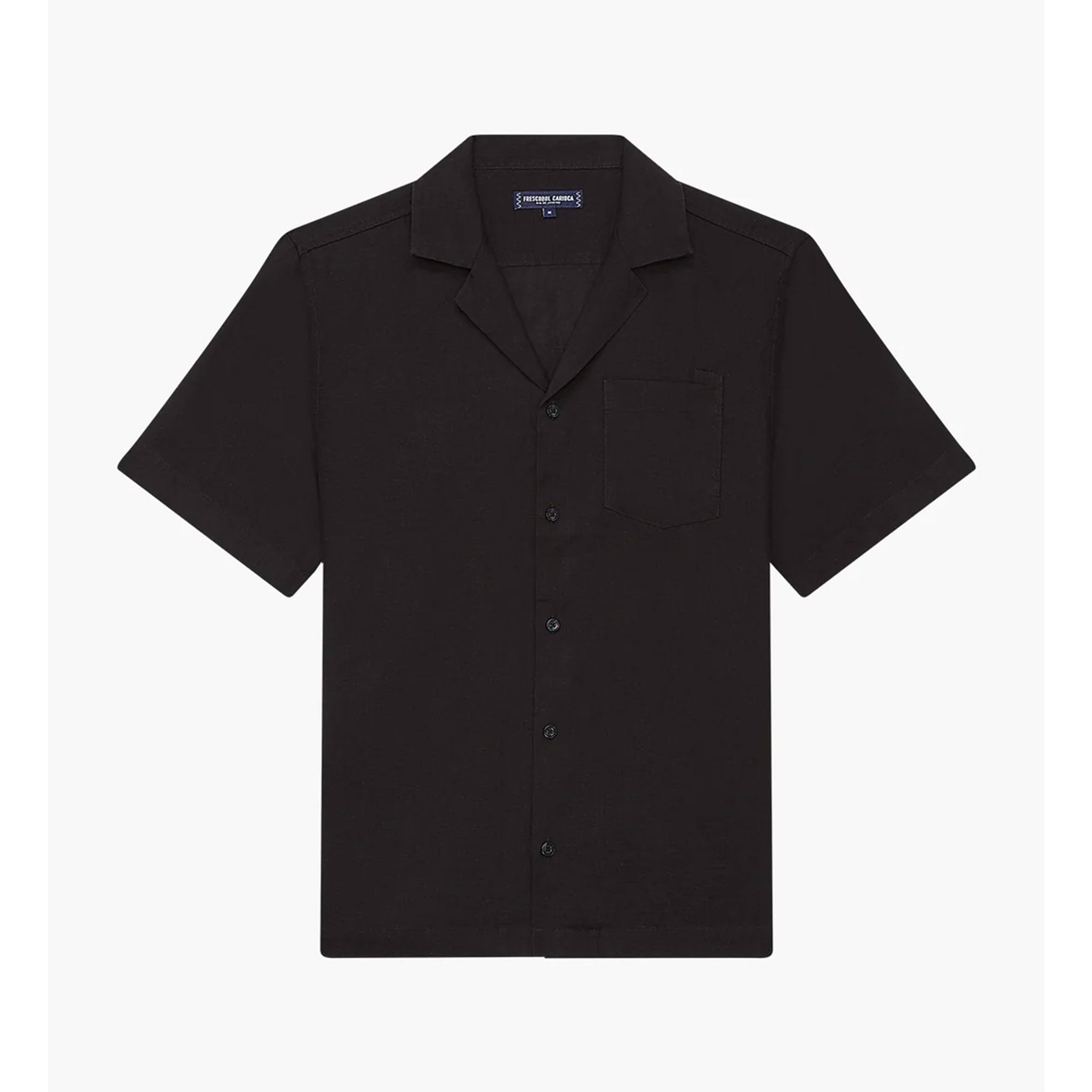 Angelo Linen Shirt in Black