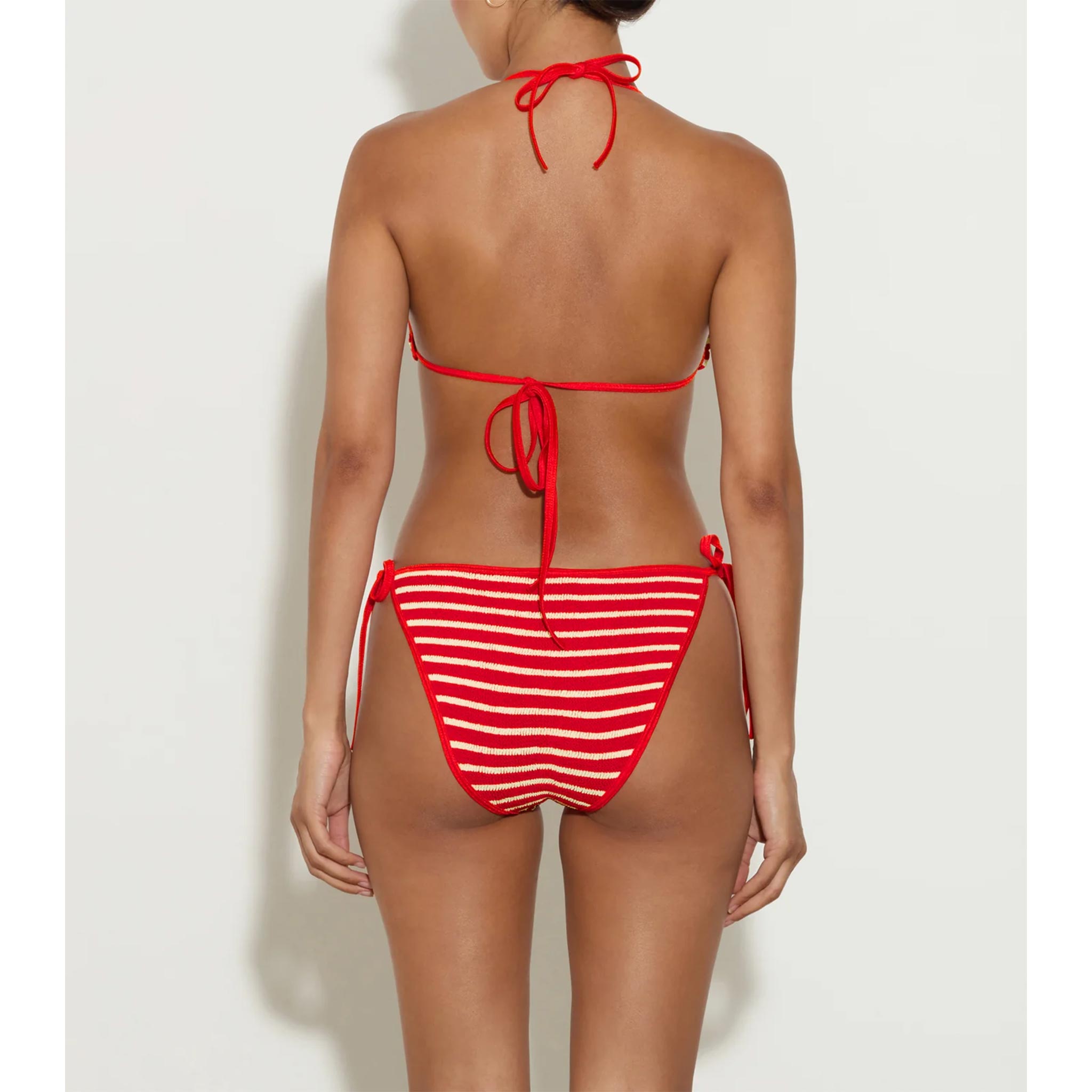 Gina Bikini in Red/White Stripe
