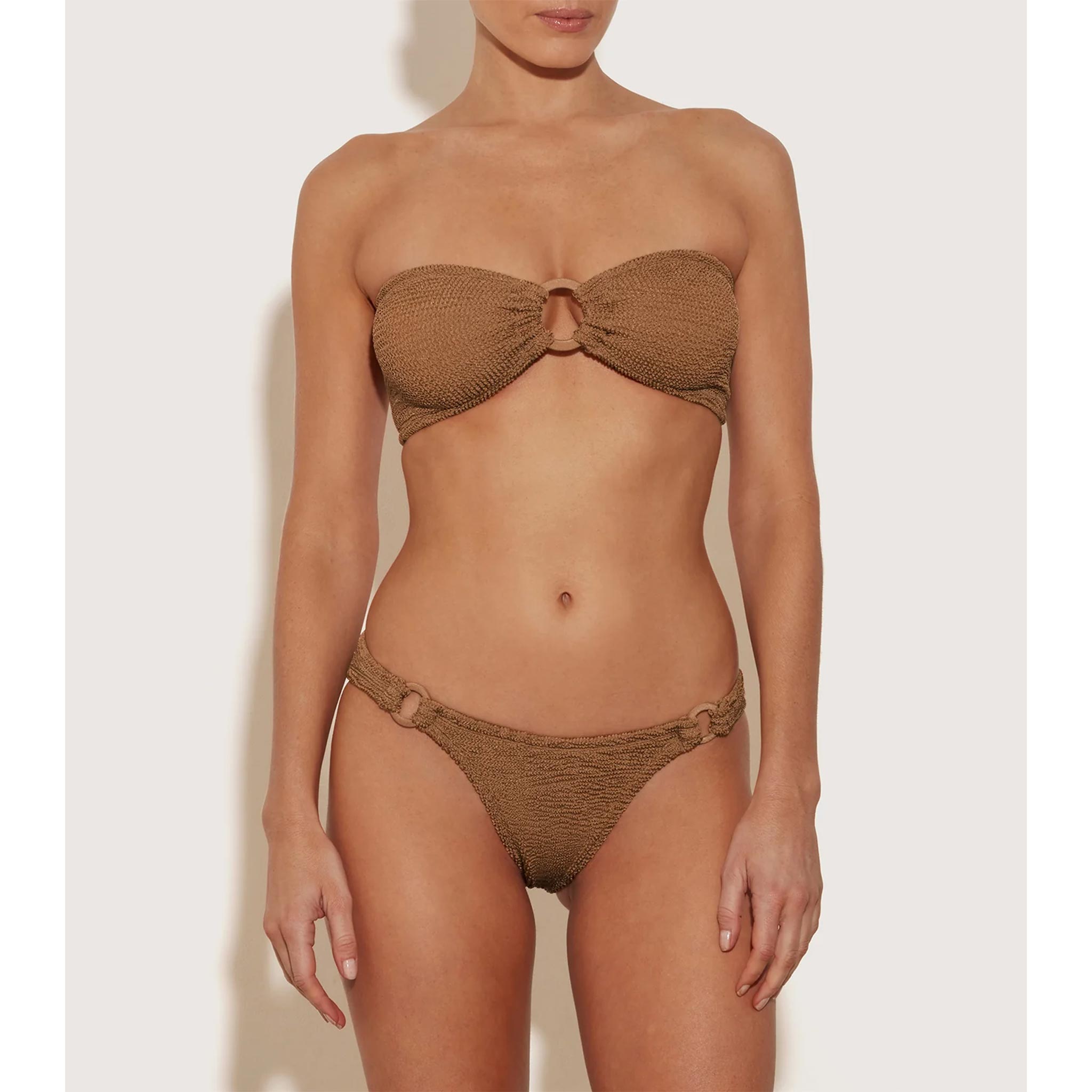 Gloria Bikini in Metallic Cocoa