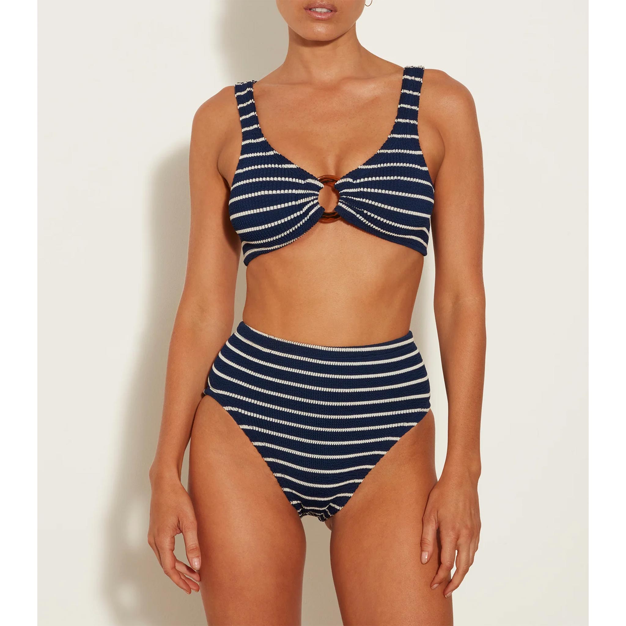 Nadine Bikini in Navy/White Stripe