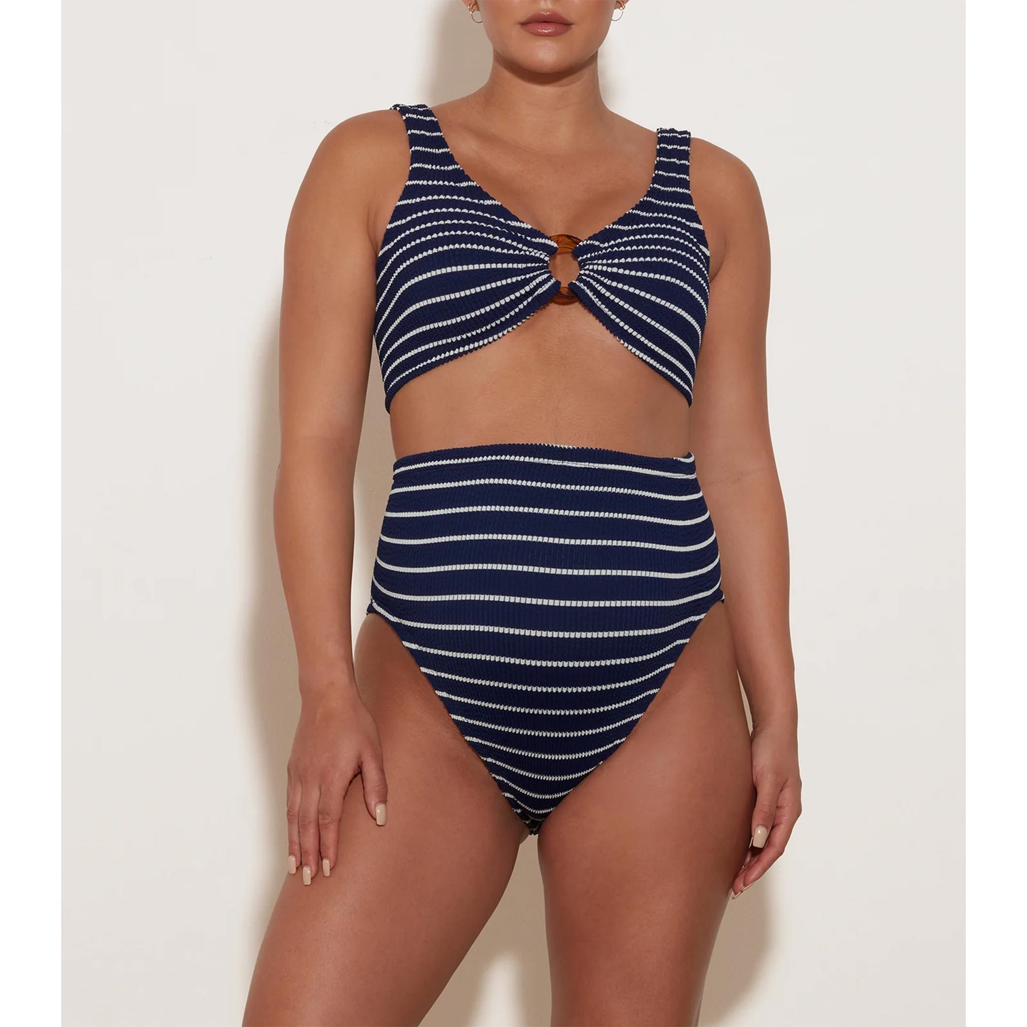 Nadine Bikini in Navy/White Stripe