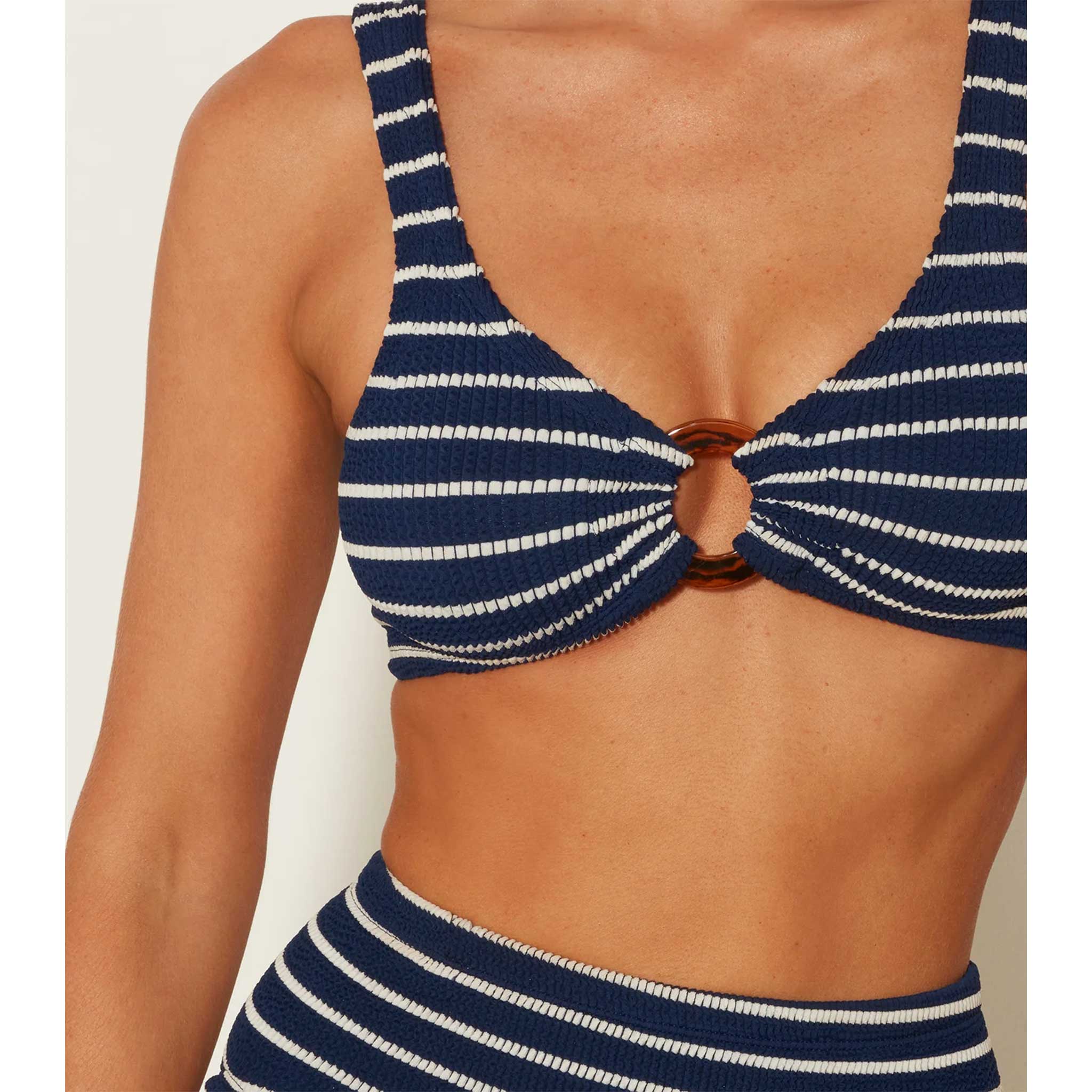 Nadine Bikini in Navy/White Stripe