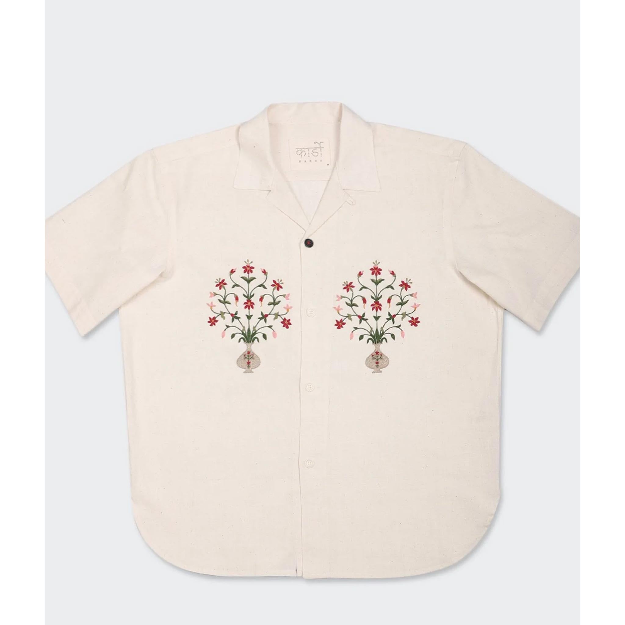 Ronen Shirt in Flower Embroidery