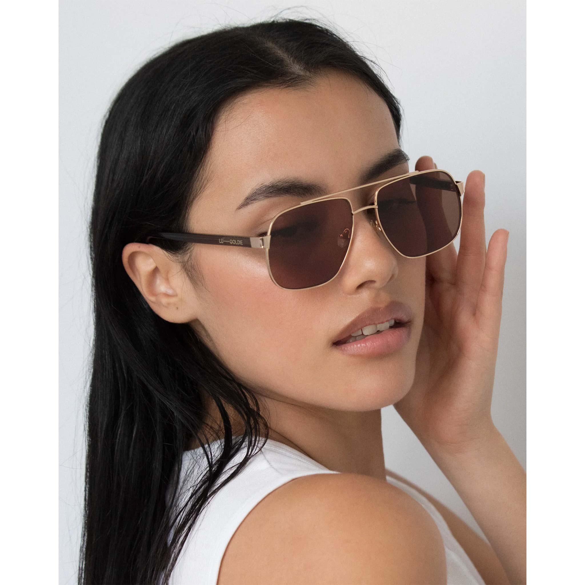 Amelia Sunglasses in Black Coffee