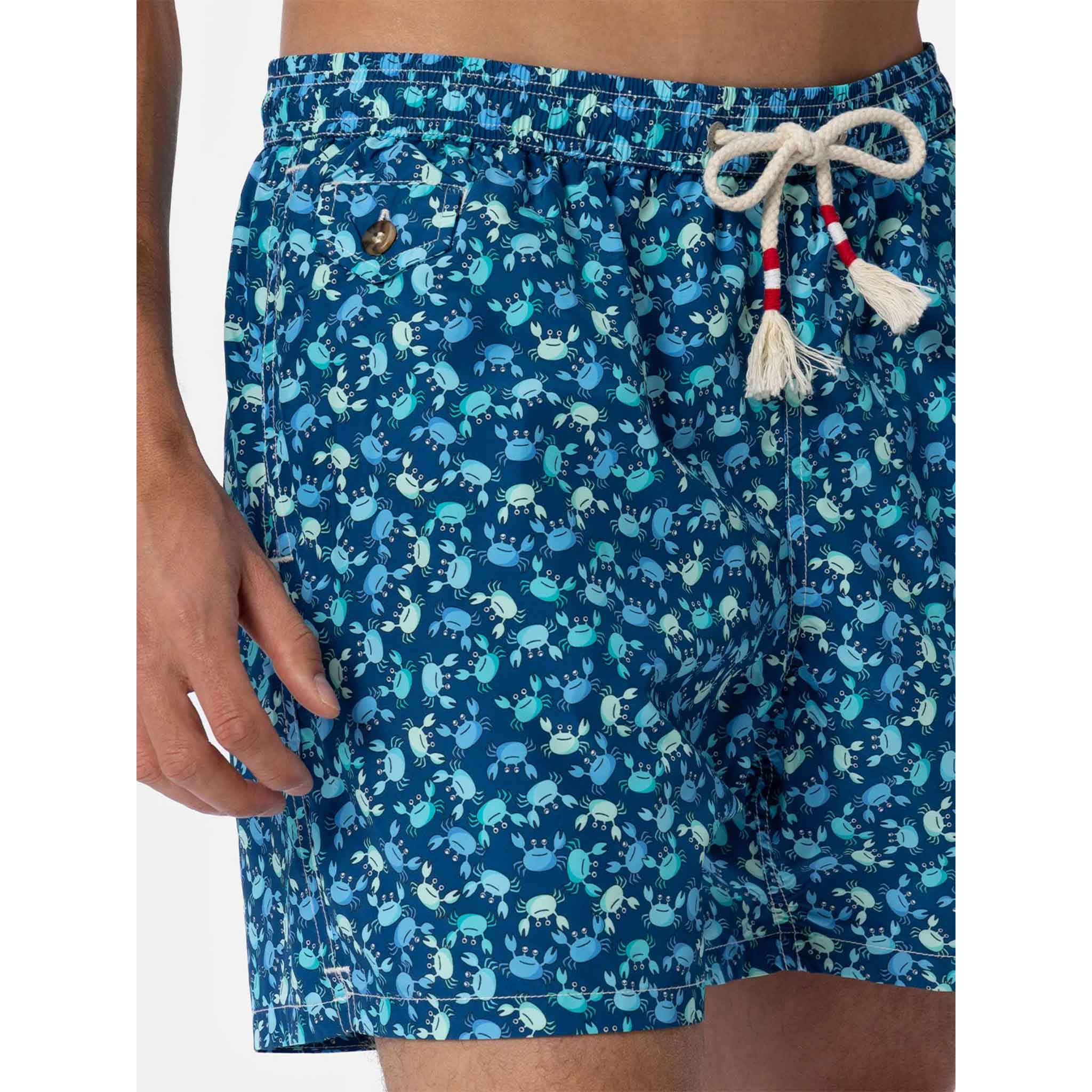 Crab Swim Shorts in Blue