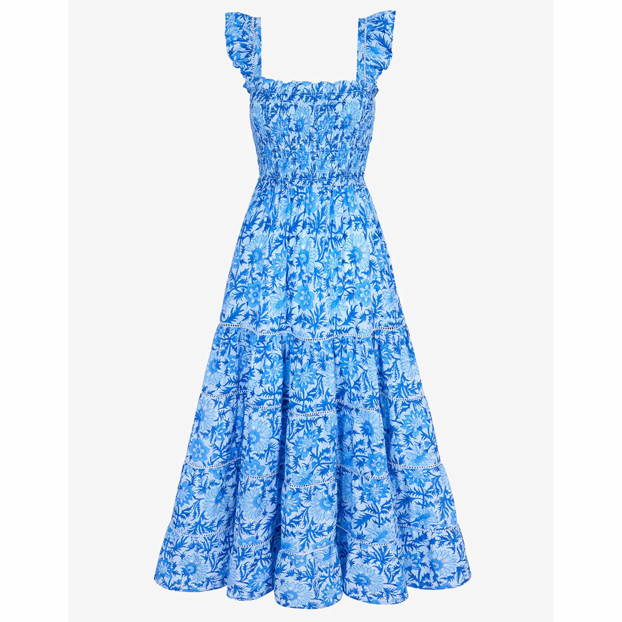 Jessica Dress in Azure Rose