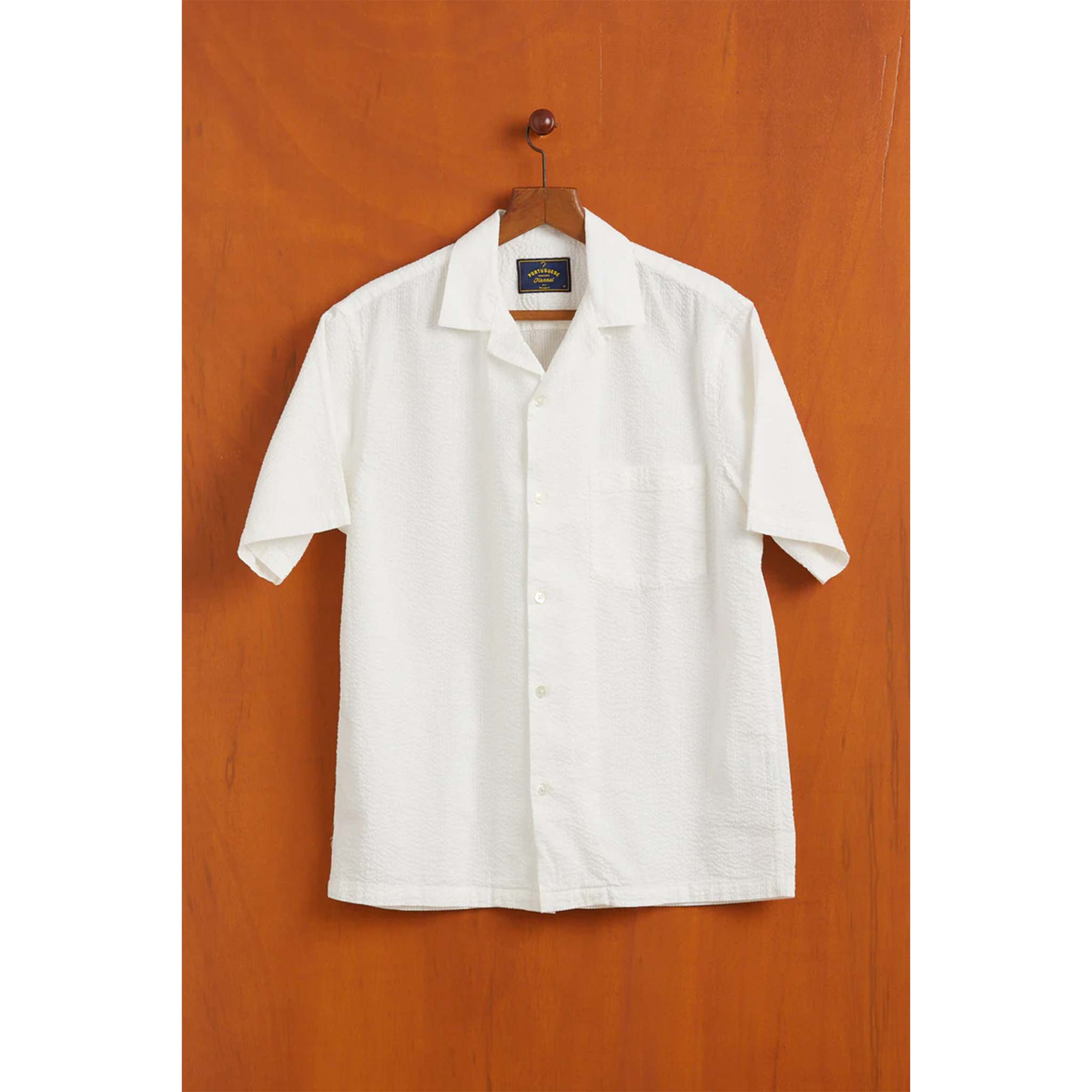 Atlantico Camp Collar Shirt in White