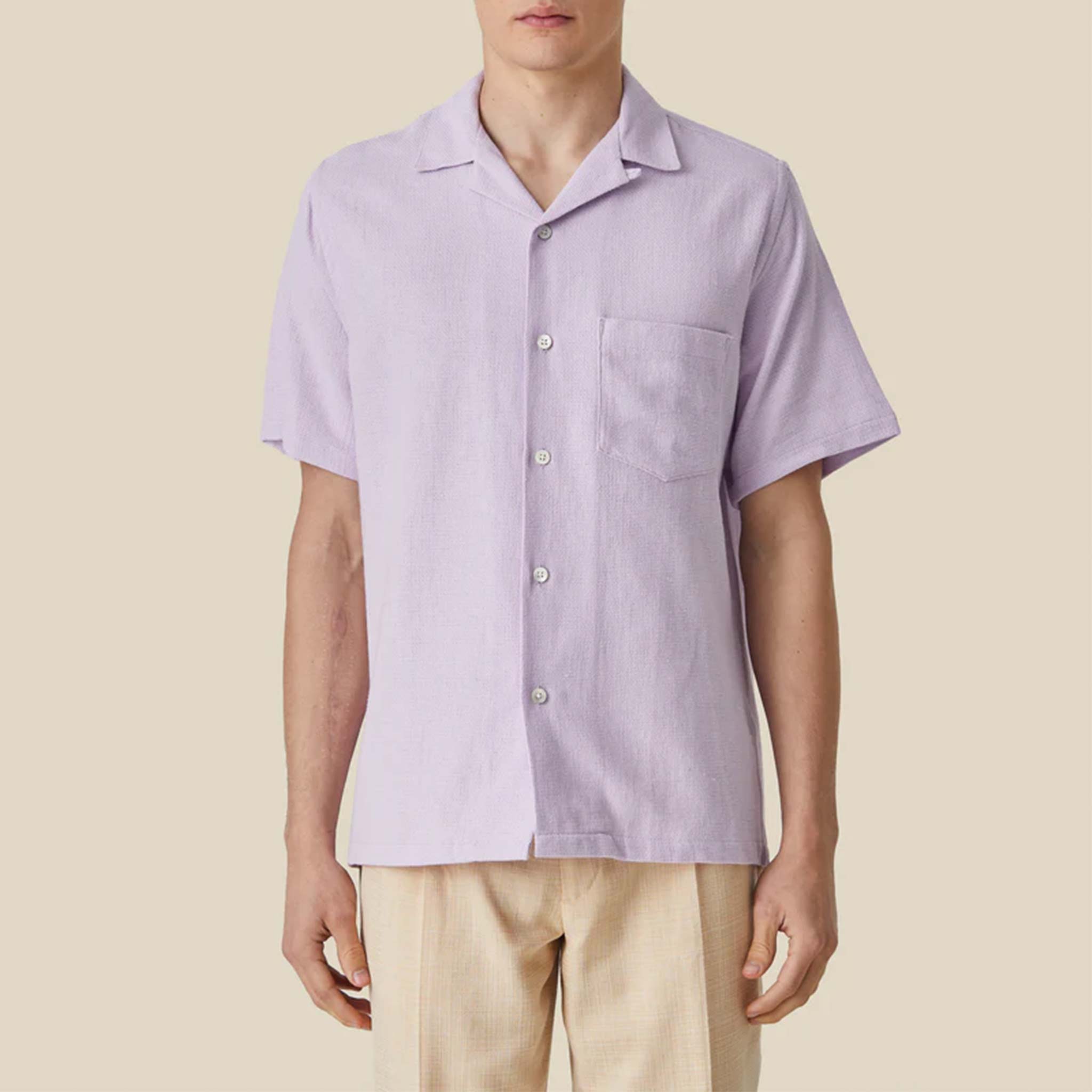 Pique Shirt in Lavender