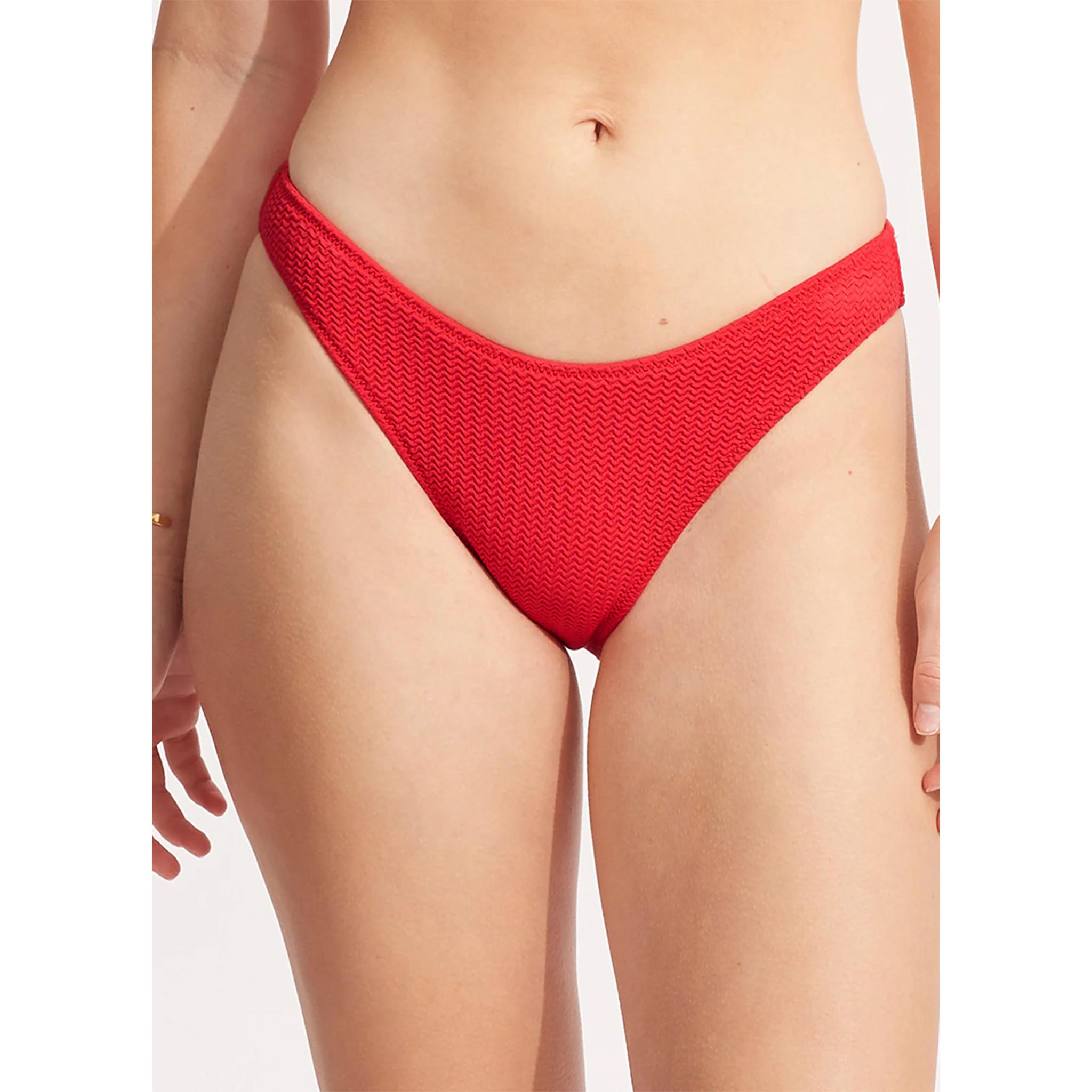 Scoop High Cut Rio Pant in Chilli Red